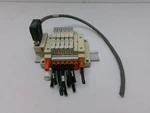 Smc Pneumatics 6 Vlv Manifold Block SS5V1-1015520-00-4 W/ SV1100-5FU Used #522H. Fixed Price $99.00.