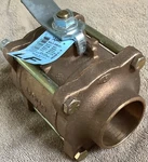 2" Apollo 82LF-208-01 3 Piece, Bronze, Solder End, Full Port, Ball Valve. Fixed Price $300.00.