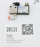 28131 Mac Pneumatic Solenoid Valve, 24VDC, 120PSI 34C-AAA-GDFC-1KT. Fixed Price $39.10.
