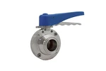 1'' Sanitary Butterfly Valve Clamp Ends Silicone Seal 304 Stianless Steel Trynox. Fixed Price $78.75.