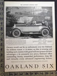 1926 Oakland Sport Roadster Travel Ship John B Woodruff Artist Auto Car 34121. Fixed Price $21.95.