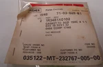 Fisher 1R3481X0102 Gasket To 302F/150C 1/1 6X4-15/32 1/32 "new". Fixed Price $9.95.