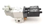 Smc VP544-5DZ1-03-M-X538 Dual Solenoid Valve Assembly W/ Manifold Base 24VDC. Fixed Price $750.00.