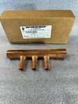 Wirsbo 1" Copper Manifold, 3 Outlets (1-1/2" Oc) F2751050 New. Fixed Price $25.00.