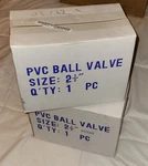 Pvc Ball Valve 1/2 Socket Set Of White Red Plumbing Irrigation System Pools. Fixed Price $39.00.