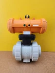 Georg Fischer Typ PA21 Pneumatic Actuator W/ Ball Valve 546 D63DN50 Pp/epdm. Fixed Price $150.00.