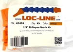 Loc Line #41474 1/4" 90DEG Nozzle Assortment Kit 4PC Pack Coolant Hose. Fixed Price $7.68.