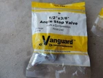 Vanguard Pex PXVA1238C 1/2" 3/8" Angle Stop Valve. Fixed Price $5.00.