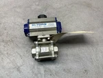 New No Box Bi-torq 1" Ball Valve ED-305-010 With IS3PT1052DAPN Actuator. Fixed Price $405.00.
