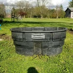 150 Gallon Rubbermaid Stock Tank & Custom Ooak Drain Plug Water Heater Deicer. Fixed Price $245.00.
