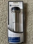 New Glacier Bay 3 In. Brass Grid Drain Brushed Nickel. Fixed Price $9.99.