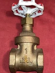 Red White Toyo 221 1" Bronze Threaded Globe Valve Class 150 - New. Fixed Price $34.95.