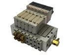 Humphrey HGF10M8AMG Pneumatic Manifold W/ 6X HGF10T1G-80-PS Solenoid Valves. Fixed Price $112.49.