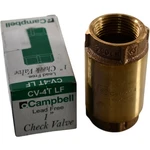 New Campbell CV-4TLF Inch Fnpt Brass Lead Free Spring Check Valve 200 Psi 18GP. Fixed Price $34.99.