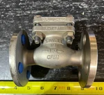 1/2" Powell 2342FMOTXXX Flanged Raised Face Cast Swing Check Valve 150# CF8M. Fixed Price $129.99.