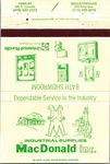 Industrial Supplies Mac Donald Findlay Vintage Large Matchbook Cover TSD7-M11. Fixed Price $13.50.