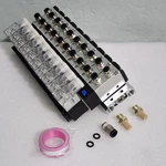 Baomain 4V210-08 Station Solenoid Valve Manifold 220V Ac 5 Way 1/4" Pt. Fixed Price $99.95.
