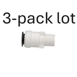 3-PACK Lot Watts 3501-0806 Quick Connect 3/8" Cts Mip Pex Male Adapter. Fixed Price $19.49.
