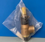 Cash C776BDCDK01-KM Safety Relief Valve,mnpt, Fnpt, 1/2" In 3/4" Outlet. Fixed Price $350.00.