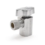 1/2" Fip X 3/8" Od Compr. Angle Stop Valve (1/4-TURN) Lead-free. Fixed Price $15.03.
