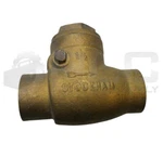 New Stockham 125 Brass Swing Check Valve 1-1/2" 200CWP. Fixed Price $44.00.