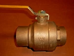 2-1/2" Watts Solder End Brass Ball Valve 400 Wog. Fixed Price $22.00.