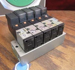 Smc VZ314M Solenoid Valve Manifold 5 Station 24VDC 6MM Quick Connects. Fixed Price $195.00.