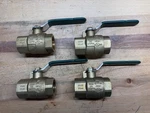 New Lot Of 4 Hammond #8901 Threaded Brass Ball Valves Brand + Bonus. Fixed Price $39.99.