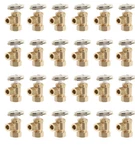 24 Pcs 1/2 Nom Comp Inlet X 3/8 Od Multi-turn Angle Valve, Brass. Fixed Price $40.50.