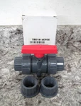 New Hayward TBB1010CPEG 1" Pvc Epdm Double Union Ball Valve Free Shipping. Fixed Price $39.99.