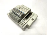 Smc SS5Y3-45NFD-05U-N7 Pneumatic Manifold Assembly Stations 1/4" Ports 24VDC. Fixed Price $62.99.