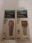 Everbilt 1-1/4 In. Brass Foot Valve Two Pack Combo. Fixed Price $50.00.