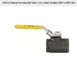 Apollo 73A-103-27A 1/2" Ball Valve Carbon Steel Body Threaded 73A10301A 818D95. Fixed Price $38.00.