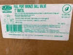 Zurn 1-850TXL Full Port Bronze Ball Valve (new). Fixed Price $83.70.