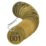 Brady 87200 Numbered TAG,BRASS,1 1/2IN W,PK25 35TF88. Fixed Price $55.71.