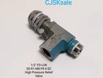 1/2" Fd-lok SS-R1-M8-F8-4-SC High Pressure Relief Valve (used).. Fixed Price $96.00.