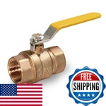 Midline Valve 822T334 Lead-free Full Port Forged Brass Ball Female. Fixed Price $47.58.