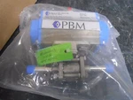 Pbm SIHLC9F-G-34 " Valve & PAVBL453S-0052 Pneumatic Rack Pinion Actuator. Fixed Price $219.99.