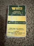 Watts 530-3/4 Calibrated Adjustable Relief Valve, In Mnpt X 1/2 Fnpt,. Fixed Price $21.95.