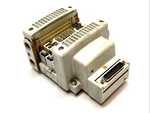 Smc VV5QC21-03N7FD0-S Plug-in Valve Manifold Base Missing Port. Fixed Price $105.29.
