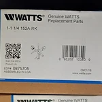 Watts 152A-RK Genuine Replacement Part 1/4 Pipe Edp 0875705. Fixed Price $65.00.