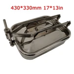 430*330MM Stainless Steel 304 Pressure Sanitary Manhole Cover Tank Door 17*13. Fixed Price $198.90.