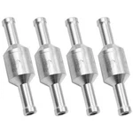 4X 10MM Inline One-way Non-return Check Valve Auminium Fuel Water Gas Air Vacuum. Fixed Price $14.99.