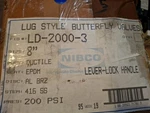 Nibco LD2000-3 Butterfly Valve 8" 200-CWP Lug Style Body, Brz Disc, Epdm Seat. Fixed Price $116.50.