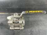 Whitey SS-65TSW12P, 3/4" Ball Valve With Lever, CF3M, 2200 Psi, 450. Fixed Price $120.00.
