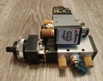 Lot Ingersoll Rand M212LS-10-M 4-WAY Hand Lever Valve With Attachments, Used. Fixed Price $120.00.