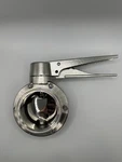 Definox 3" DN76 3-WAY Manual Butterfly Stainless Steel Sanitary Valve W/ Handle. Fixed Price $324.50.
