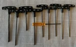 Vaco T-handle Hex Keys 10PC Set Allen Wrenches 70152 6IN & 70153 9IN Vintage Usa. Fixed Price $57.98.