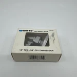 Watts 891203 1/2 Pex 3/8 Od Compression Chrome Angle Stop Valve New. Fixed Price $17.95.