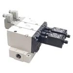 Smc VP744-5DZ1-04N-M-X555 Residual Pressure Relief Valve, 0.7MPA, 1/2NPT, 24VDC. Fixed Price $450.00.